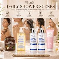 Huile de Douche à la Glycérine Marque Blanche pour Toute la Routine de Douche : Gommage Corporel, Shampoing, Après-Shampoing et Huile d'Entretien
