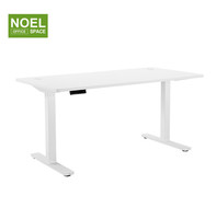 Bureau d'ordinateur sur pied à double moteur, design moderne, bureau électrique réglable en hauteur