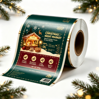 Film laminé BOPP imprimé personnalisé haute vitesse pour emballage automatique, résistant à l'humidité, réutilisable, pour cadeaux de Noël, snacks, café et bonbons