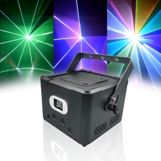 RGB Laser Light 5W Full Color 3D Animation DJ Projector DMX512 Voice Auto Control Laser Light for Stage Club Disco Party