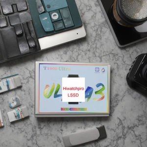 ساعة ذكية هايواتش برو فاخرة T1000 - شحن لاسلكي وواجهة ساعة قابلة للتخصيص متوافقة مع نظامي iOS وأندرويد مع مجموعة هدايا - Product Image 5