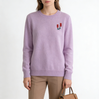 Pulls en gros personnalisables avec logo – Pulls tricotés à manches longues pour femme, couleur unie, mode hiver