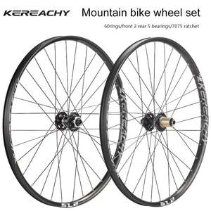 KEREACHY Paire de roues <span class=keywords><strong>VTT</strong></span> ultra-légères personnalisées 27.5 "29 pouces Frein à disque Essieu à baril à dégagement rapide Jeu de roues de <span class=keywords><strong>VTT</strong></span> - Product Image 2