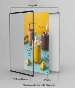 صندوق إضاءة LED من MACCAN طراز MA-PU04 مقاس A1-A4 للتثبيت على الحائط لتغيير اللوحات والقوائم، إطار ملصقات من الزجاج المقسى، لافتة إعلانية للمطاعم - Product Image 5