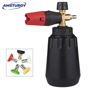 Amsturdy New Black Bottle Snow Foam Cannon Car Cleaning Lance Pressure Washer
