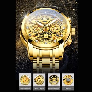 Reloj <span class=keywords><strong>de</strong></span> Pulsera para Hombre RUIZHIYUAN 068 con Esfera Giratoria, Diseño <span class=keywords><strong>de</strong></span> Ventana, Luminoso, <span class=keywords><strong>Fecha</strong></span> Automática, Cuarzo, Resistente al Agua - Product Image 3