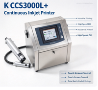 Machine de codage à jet d'encre continu K CCS3000L+, imprimante CIJ industrielle pour l'impression en ligne des lots et des dates d'expiration