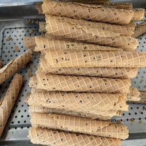 Заводская поставка, Российская машина Trubochki, регулируемый размер, толщина, рулонная вафельная машина для печенья, хрустящая Кокосовая рулонная машина - Product Image 4