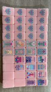 Fichas de Mahjong de Lujo Mary Benson, Línea Mahjong, Acrílicas, 160 Piezas, 4 Capas, Rosa Claro, Rosa Flor de Cerezo, Rosa Pálido, Rosa Melocotón - Product Image 3