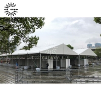 Tente Galaxy Uv Protection Clear Top 40x40 Tente gonflable commerciale géante Tente de réception imperméable 20X20 avec mur sandwich
