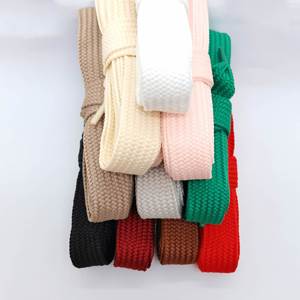 Lacets de chaussures épais et tendance, colorés, en coton et polyester, de 20 mm de large, pour baskets, lacets extra larges de 2 cm - Product Image 1