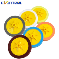 EVERTOOL 6" M14 Tampon de polissage en mousse souple noire pour la restauration de la peinture automobile et des miroirs