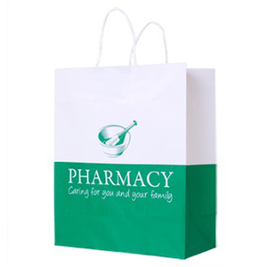 genéricos locales farmacia médica enfermedad plana/retorcido de portador blanco bolsas de papel Kraft para la medicina - Product Image 1