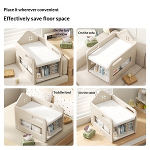 <span class=keywords><strong>Table</strong></span> à <span class=keywords><strong>langer</strong></span> Feelkids en plastique pour baie vitrée, station de bain tactile, lit de rangement multifonctionnel pour soins de bébé - Product Image 3