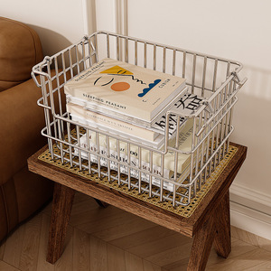 304 Stainless Steel Kitchen Storage <b>Basket</b> Rectangle Durable Desktop Organizer for Snacks and Miscellaneous Items - Product Image 1