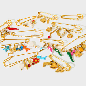 Acessórios de Vestuário Versáteis e Multifuncionais <span class=keywords><strong>DIY</strong></span> Pingente Personalizado em Aço Inoxidável Banho de Ouro 18K - Product Image 3