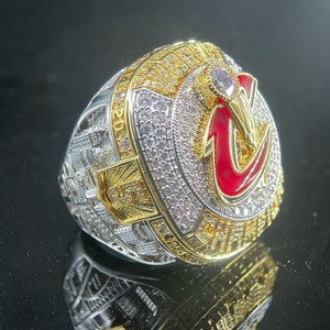 Bague commémorative de luxe plaquée or FH Hip Hop tendance, diamant NBA2016 Cleveland Cavaliers, objet de collection - Product Image 3