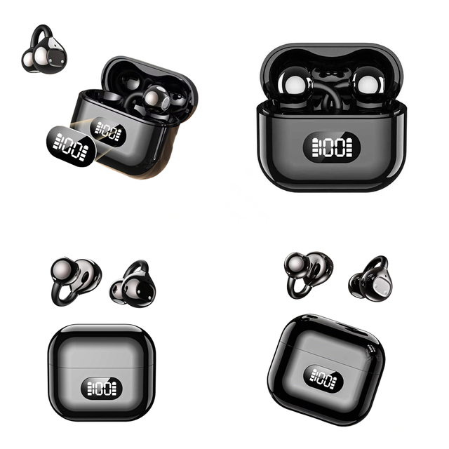 Earphones Wireless OWS Stereo Earphone with LED Display Clear Calls Comfort Fit Earbuds Open Ear for Sports New Trending 2026