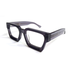 Gafas de lectura rectangulares de acetato con montura completa y estampado animal para hombre, anti-luz azul, ligeras y duraderas - Product Image 1