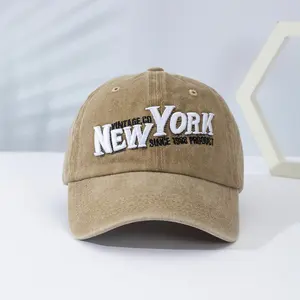 New York Outdoor Sports 100% Cotton 5-Panel Hat Unisex Hip Hop Street Style For Fishing Cycling Casual Wear