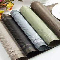Napperon de table de cuisine de style classique STARUNK PVC tissé en vinyle résistant à la chaleur imperméable et facile à nettoyer avec double cadre