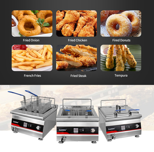 Đôi Tank Countertop xe tải thực phẩm cảm ứng gà Nồi chiên sâu chính xác kiểm soát nhiệt độ dầu - Product Image 6