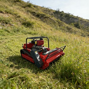 Cortacésped Robótico Inalámbrico con Control Remoto, Disponible en Versiones a Gasolina o Diésel, para Triturar Hierba Alta y Maleza - Product Image 1