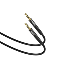1M TPE kawat 3.5mm kabel Audio AUX untuk ponsel Earphone PC ponsel Tablet MP3 pintar dengan panjang 0.5M bahan tembaga perisai kepang