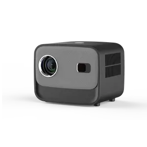 HTP A66 proyektor portabel Mini, proyektor bioskop rumah Android 2024 9.0