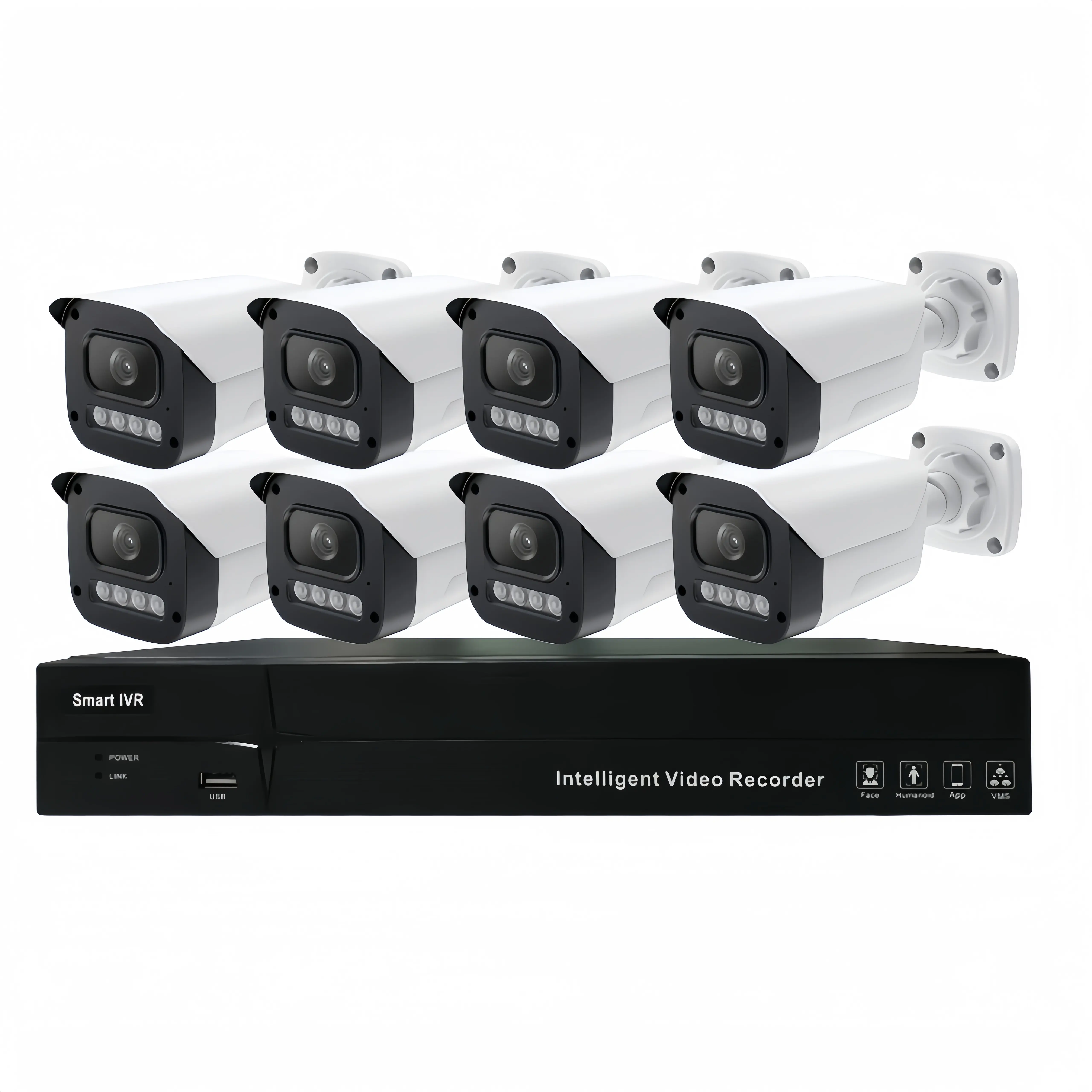 XONZ CCTV 8チャンネルカメラPOENVRキット、セキュリティレコーダーシステム3MP 4MP 5MP 6MP 8MPオプションのPixel HDカメラPOENVRキット