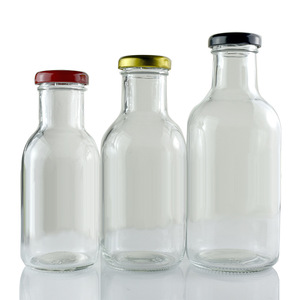 <span class=keywords><strong>Moins</strong></span> <span class=keywords><strong>cher</strong></span> 250ml 350ml 500ml Bouteille de jus en verre ronde 8OZ 12OZ 16OZ Bouteille de sauce en verre hermétique avec bouchon à vis - Product Image 4