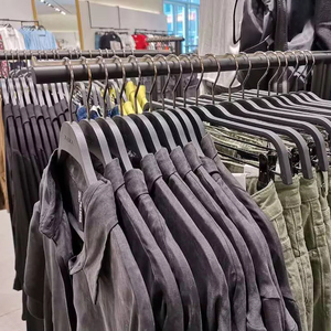 LAVINIA <span class=keywords><strong>ZA</strong></span> cappotto <span class=keywords><strong>RA</strong></span> grucce stile legno imitati negozio di abbigliamento rack Display abiti appendiabiti - Product Image 1