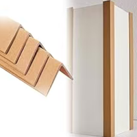 Protections d'angle en carton recyclable écologique de 1000 mm de long, profil en L de 5 mm, anti-collision, résistantes à la pression, brun naturel