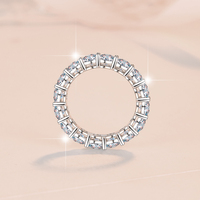 Prix de gros – Nouveauté : Bagues de couple en argent sterling S925 avec moissanite VVS1 certifiée GRA (3 mm et 4 mm) pour hommes et femmes