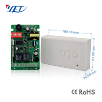 YET420PC 12-30V 90-250V Radio sans fil 433Mhz Télécommande universelle pour porte de garage et récepteur