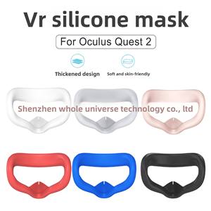 Tampon d'ombrage en silicone multicolore avec logo personnalisé pour Oculus pour <span class=keywords><strong>Meta</strong></span> <span class=keywords><strong>Quest</strong></span> <span class=keywords><strong>2</strong></span> <span class=keywords><strong>VR</strong></span> Accessoires de <span class=keywords><strong>jeu</strong></span> anti-poussière anti-transpiration - Product Image 3