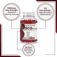 Gummies Maca Plus Courbes Extrêmes Personnalisées OEM/ODM Concentré 15:1 pour le Soutien des Fesses et des Hanches Maca Noire Aguaje Énergie