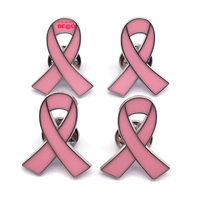 Broche esmaltado con logotipo de concientización sobre la prevención del cáncer de mama con lazo rosa para la campaña mundial de cuidado diurno contra el VIH/SIDA, insignia, accesorios de joyería