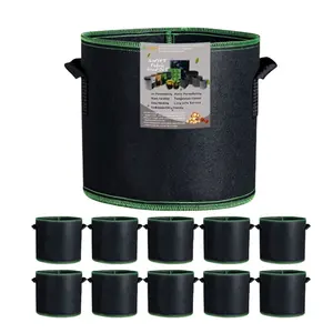 Heavy Duty Non-Woven Potatoes 20 Gallon/75litre Grow Bags Non Woven Cabbage Flower Nursery Thickened Fabric Garden Pots Felt Pla