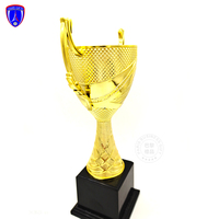 9,8 pouces # Trophée de football en or personnalisé par le fabricant chinois 19409, médaille, coupe de trophée de football