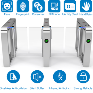 Tornello Motorizzato ad Alta Velocità Personalizzabile Mingxu con Sistema <span class=keywords><strong>Anti</strong></span>-Intrusione e Monitoraggio in Tempo Reale, Barriera a Battente - Product Image 1