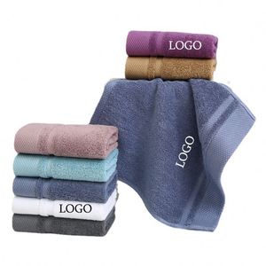 Serviettes de toilette douces en coton de haute qualité, mini format 35*35cm, avec logo brodé, pour événements, usage domestique et hôtelier - Product Image 1