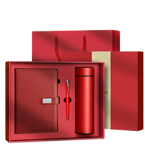 Custom Logo Promotional Gift Luxury PU Leather/Fabric <b>A5</b> <b>Diary</b> Notebook Planner Thermal Binding Magnetic Business Gift Set Pen - Product Image 1