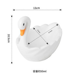 Plato de Cerámica para Alimentar Animales, Diseño de Pato/Cisne, Ecológico, Antideslizante, en Oferta - Product Image 6