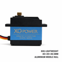 Moteur servo standard XQ POWER 40KG, rotor métallique, servo numérique, engrenage en titane, étanche, servo de direction RC à l'échelle 1/5, 6,8V
