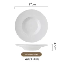 Services de table japonais XUANHUI, faits à la main, en forme de chapeau de paille, assiette à pâtes, utilisables au micro-ondes, lavables au lave-vaisselle, en porcelaine, sains pour les aliments, personnalisables