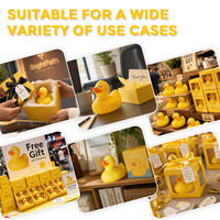 Jouet sonore promotionnel personnalisé en PVC, série Métiers, canard de bain de 3 pouces, design classique de bureau (tasse à café)