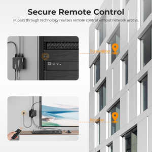 Extenseur KVM HDMI TESmart 1080P 60Hz 120m 393ft Multipoint à Multipoint Contrôle IR à Distance Transmetteur et Récepteur Vidéo - Product Image 4