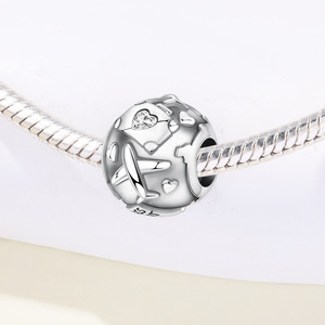 Original niche design white copper travel <b>beaded</b> <b>bracelet</b>/jewelry accessory, versatile pendant - Product Image 3