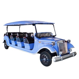 Voiture électrique touristique 11 places de style vintage, chariot de golf, bus de tourisme, fabriquée en Chine - Product Image 1